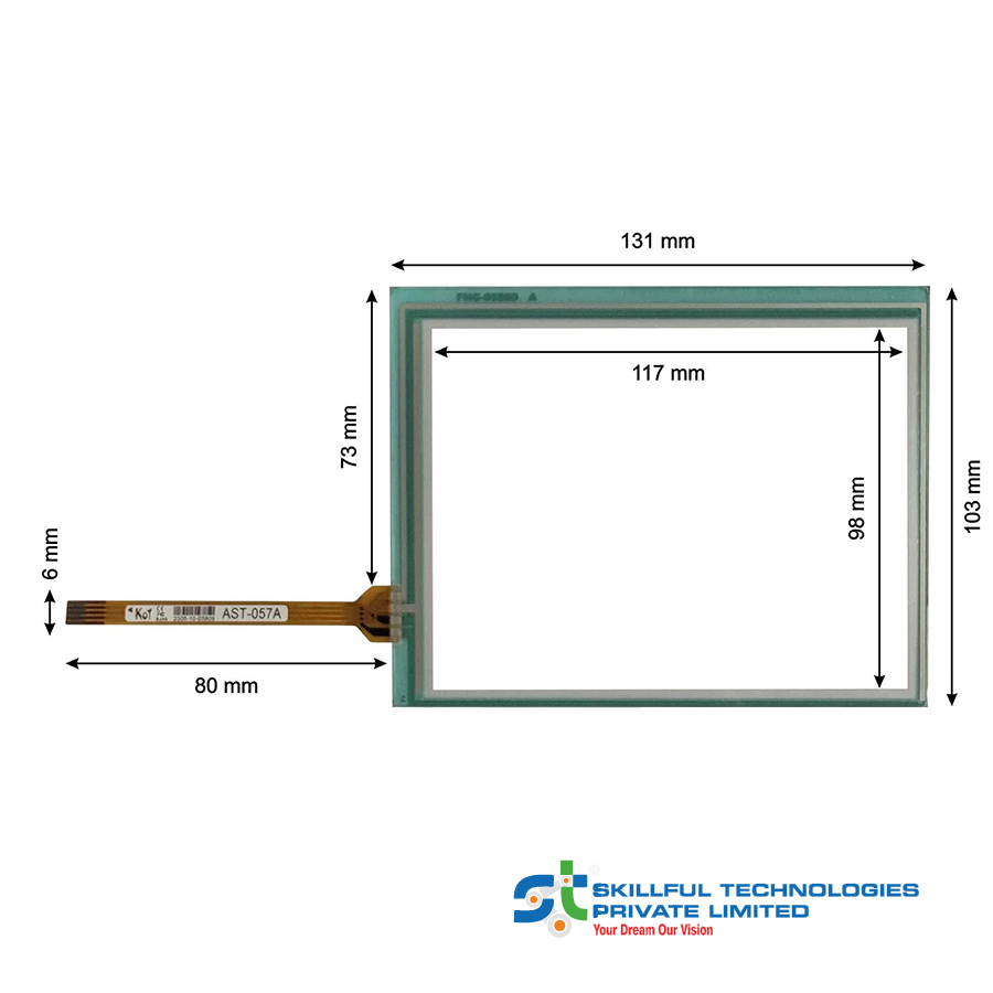 Touch Screen for NTS AST-057A