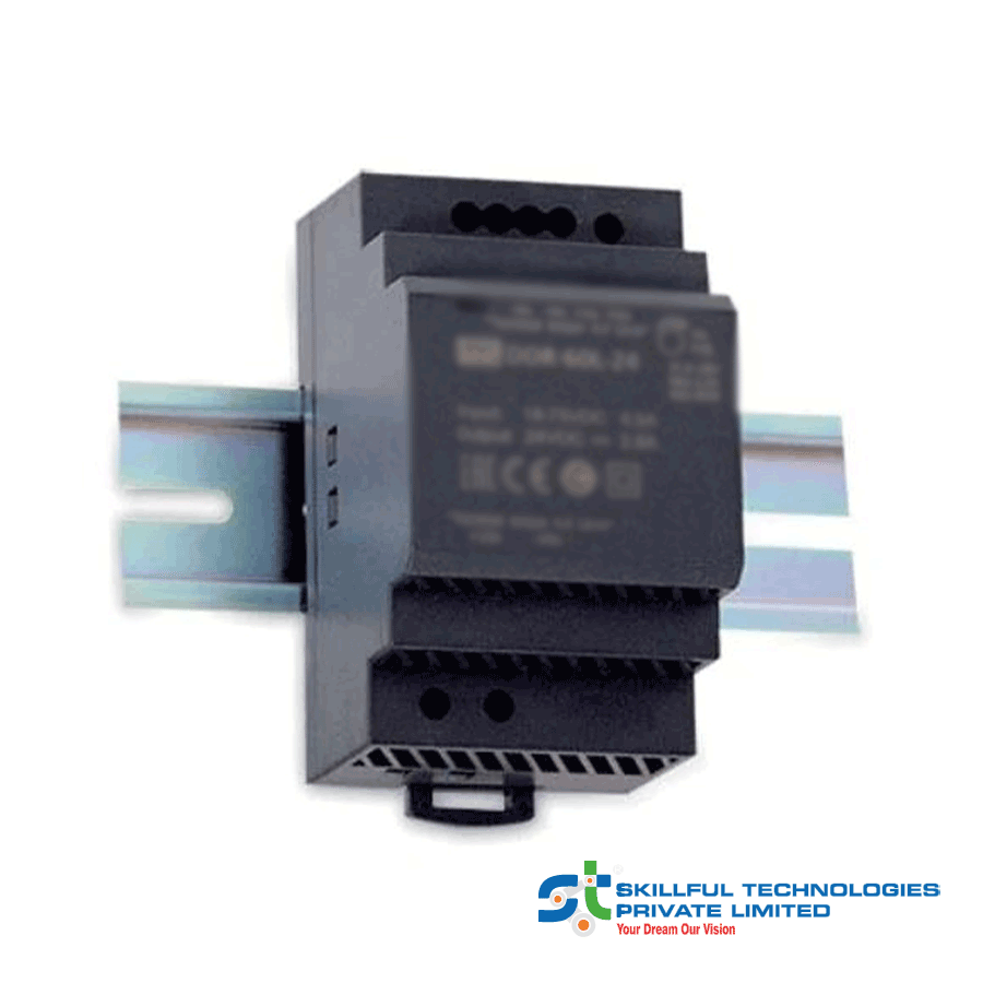 DDR-60G-12 DIN Rail DC-DC Converter | Mean Well 12V 5A 60W Power Supply